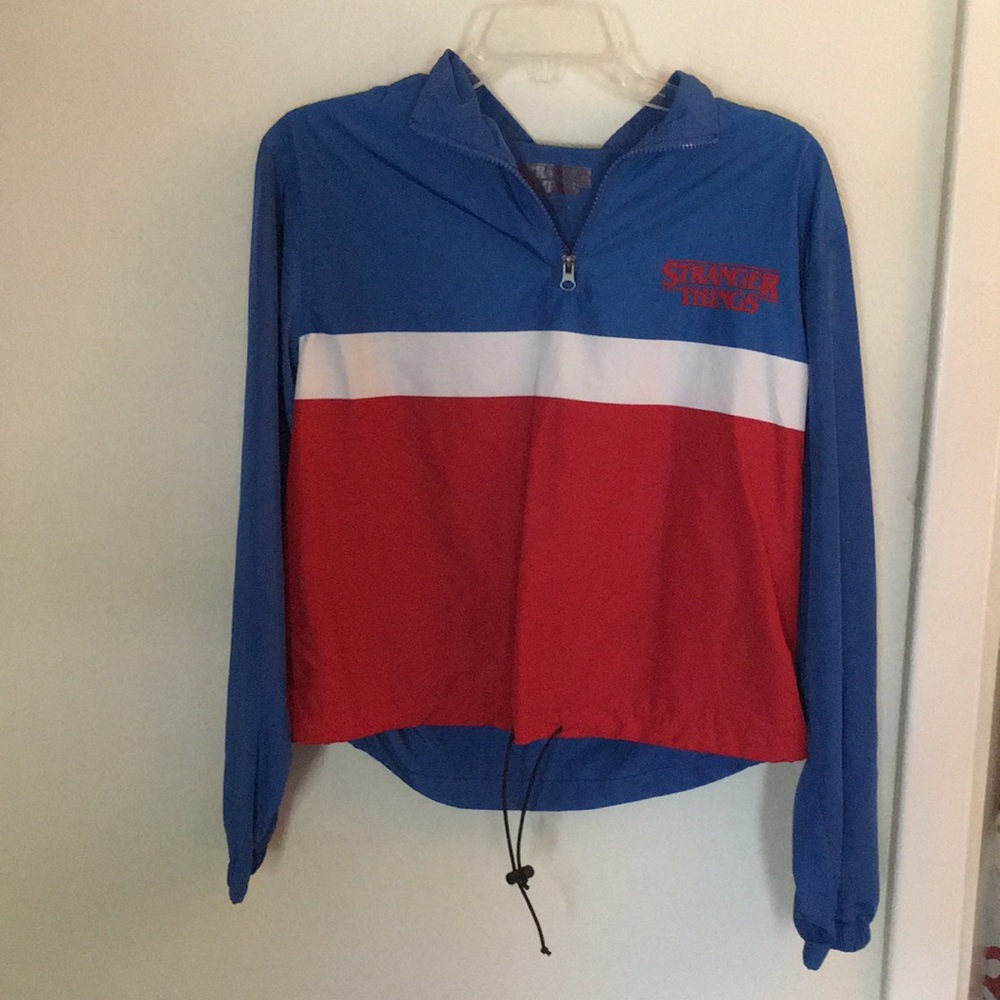 Stranger things, rain jacket. Never worn.